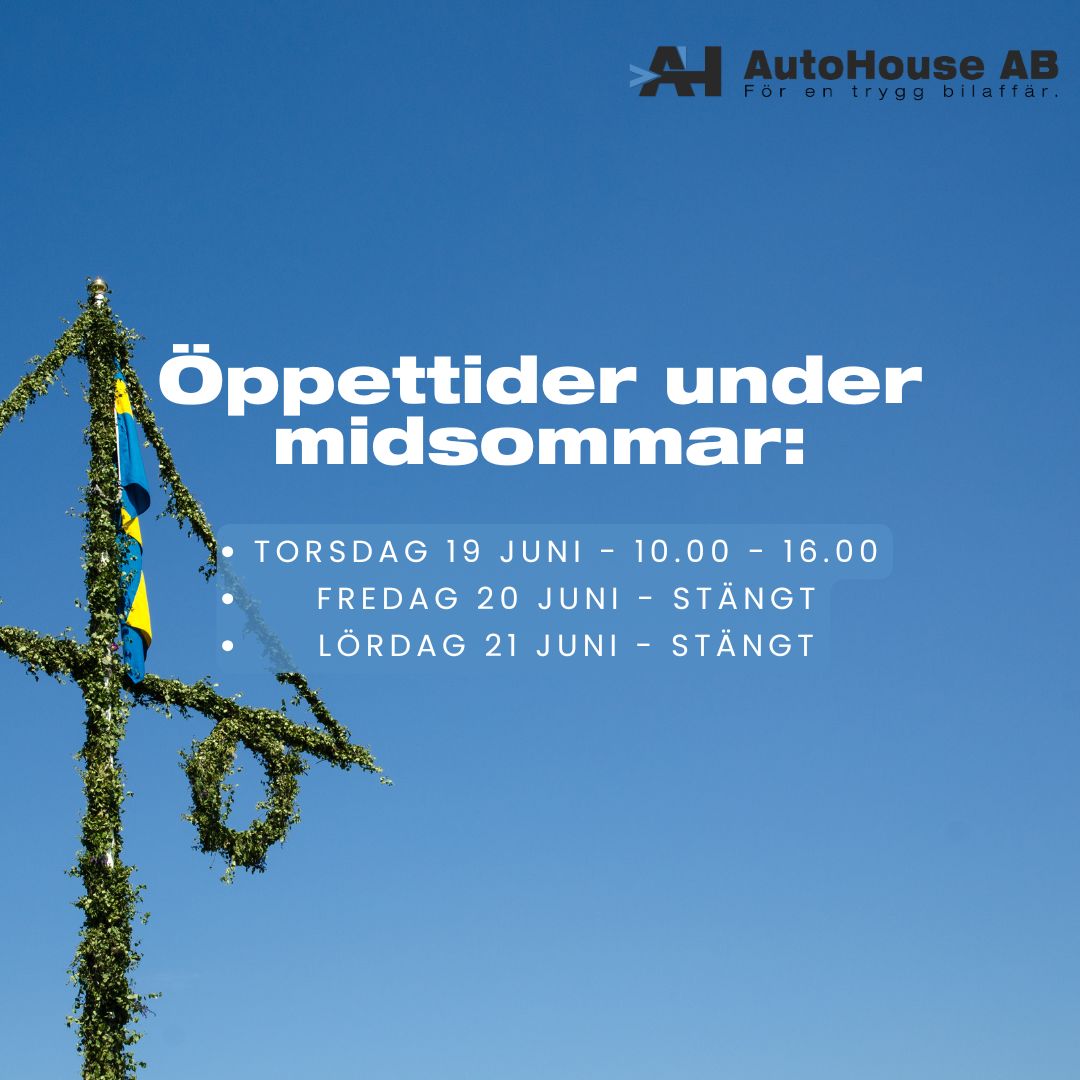 Öppettider Midsommar 2025